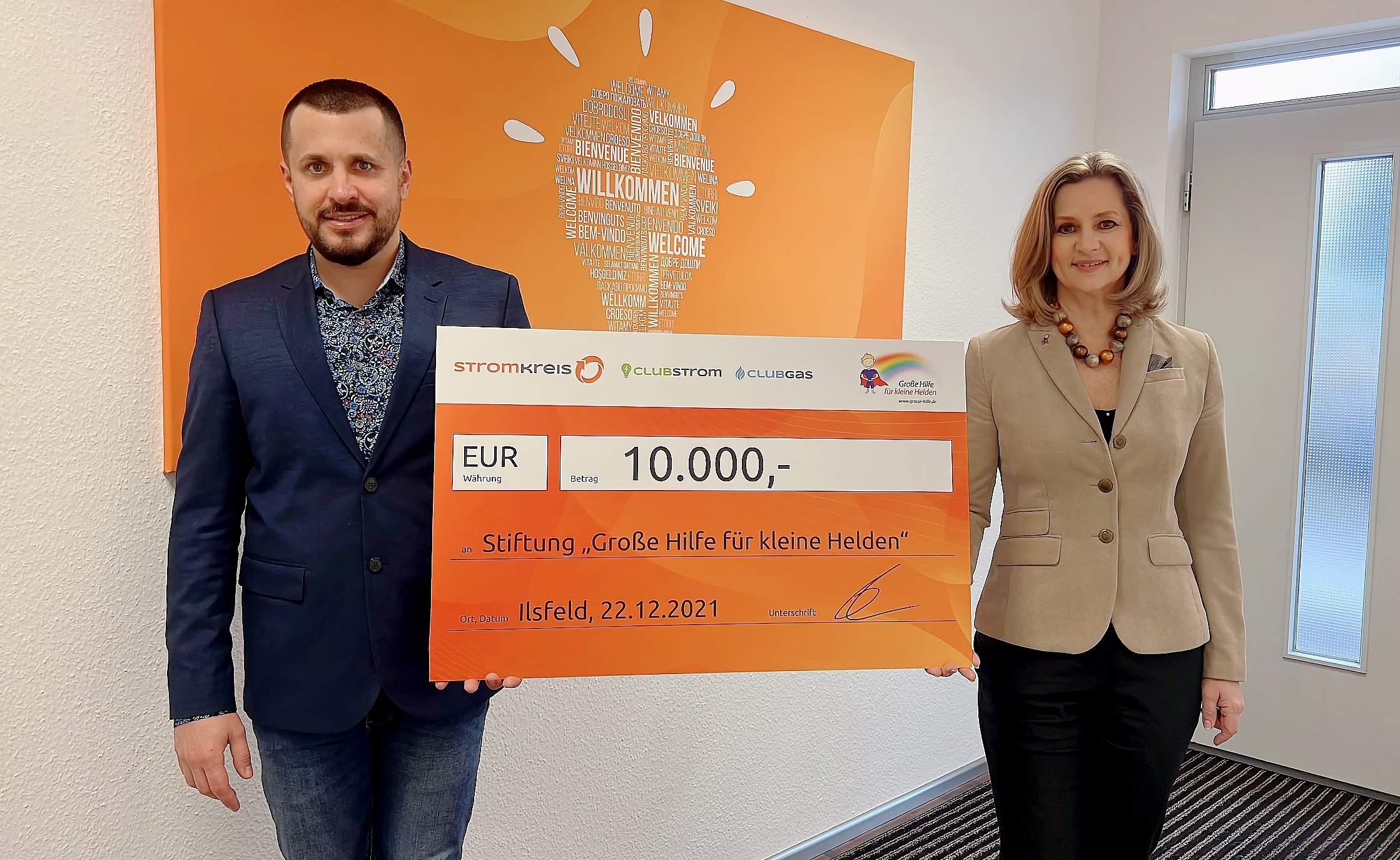 Scheckübergabe 2022