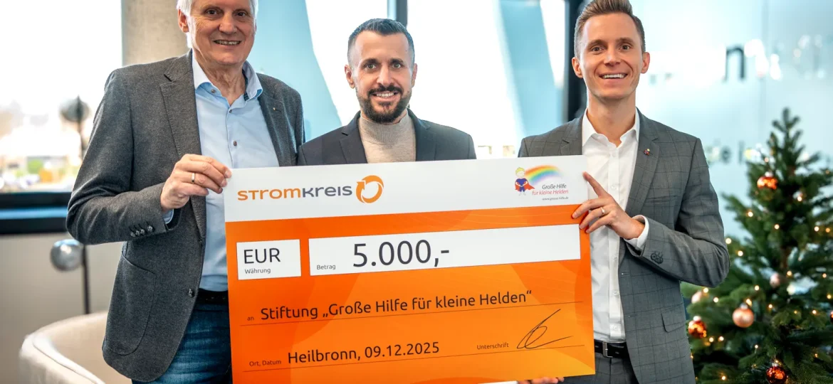Spenden an Große Hilfe für kleine Helden Heilbronn