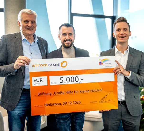 Spenden an Große Hilfe für kleine Helden Heilbronn